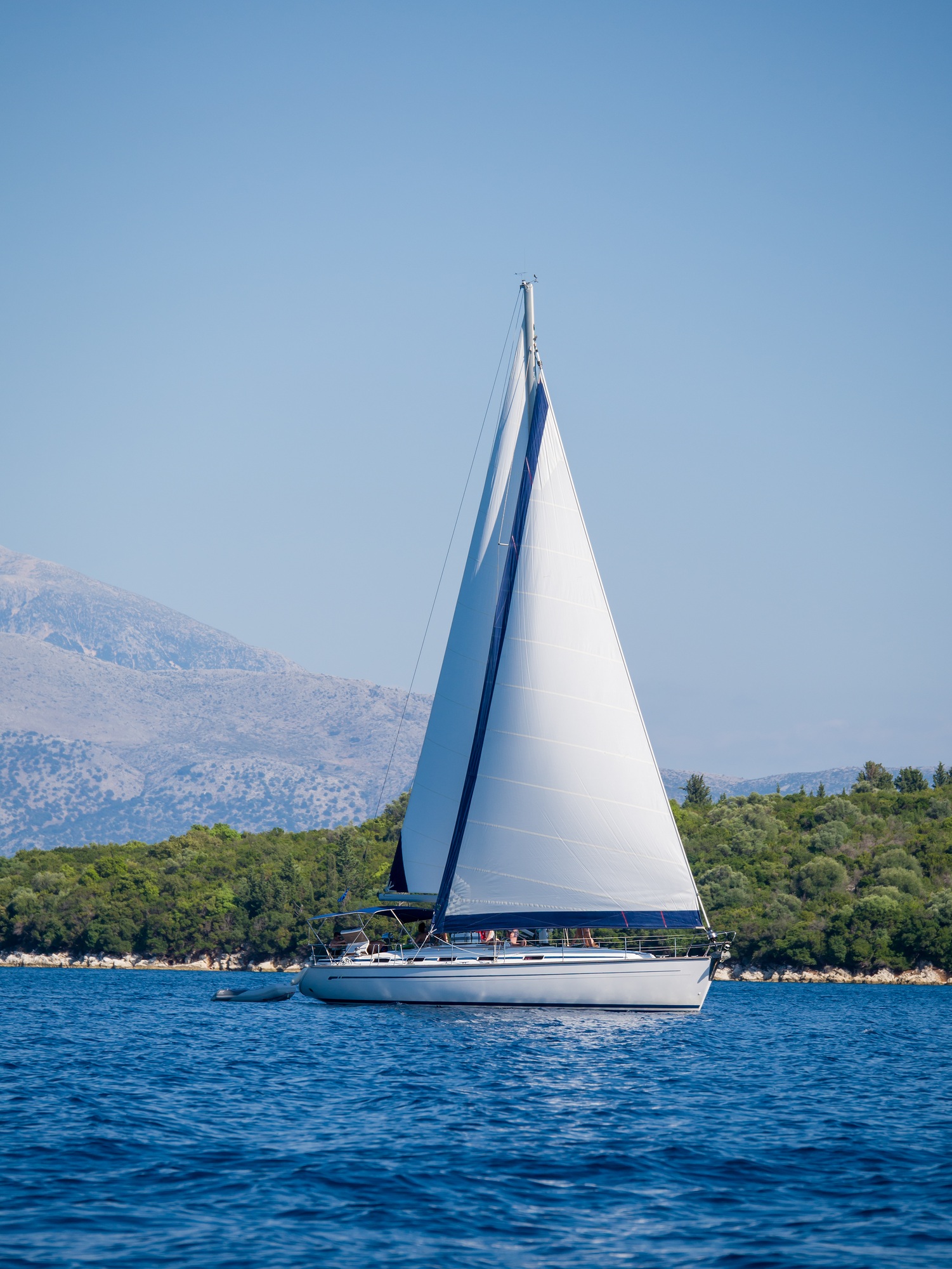 Sailing yacht in Lefkada Greece